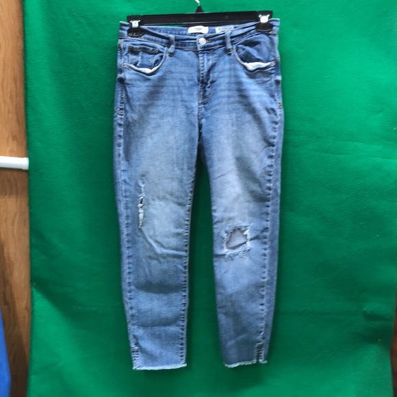 Kenzie Skinny Crop Distressed Jeans Women’s Size 8/29 - Picture 3 of 7